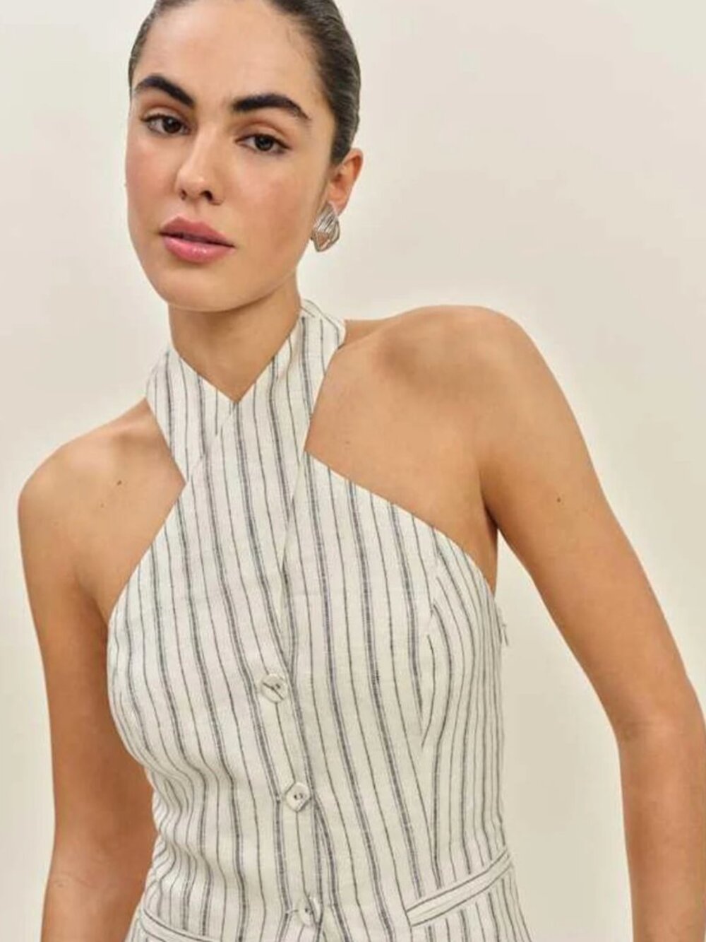 Reformation Tate Linen Tank Top